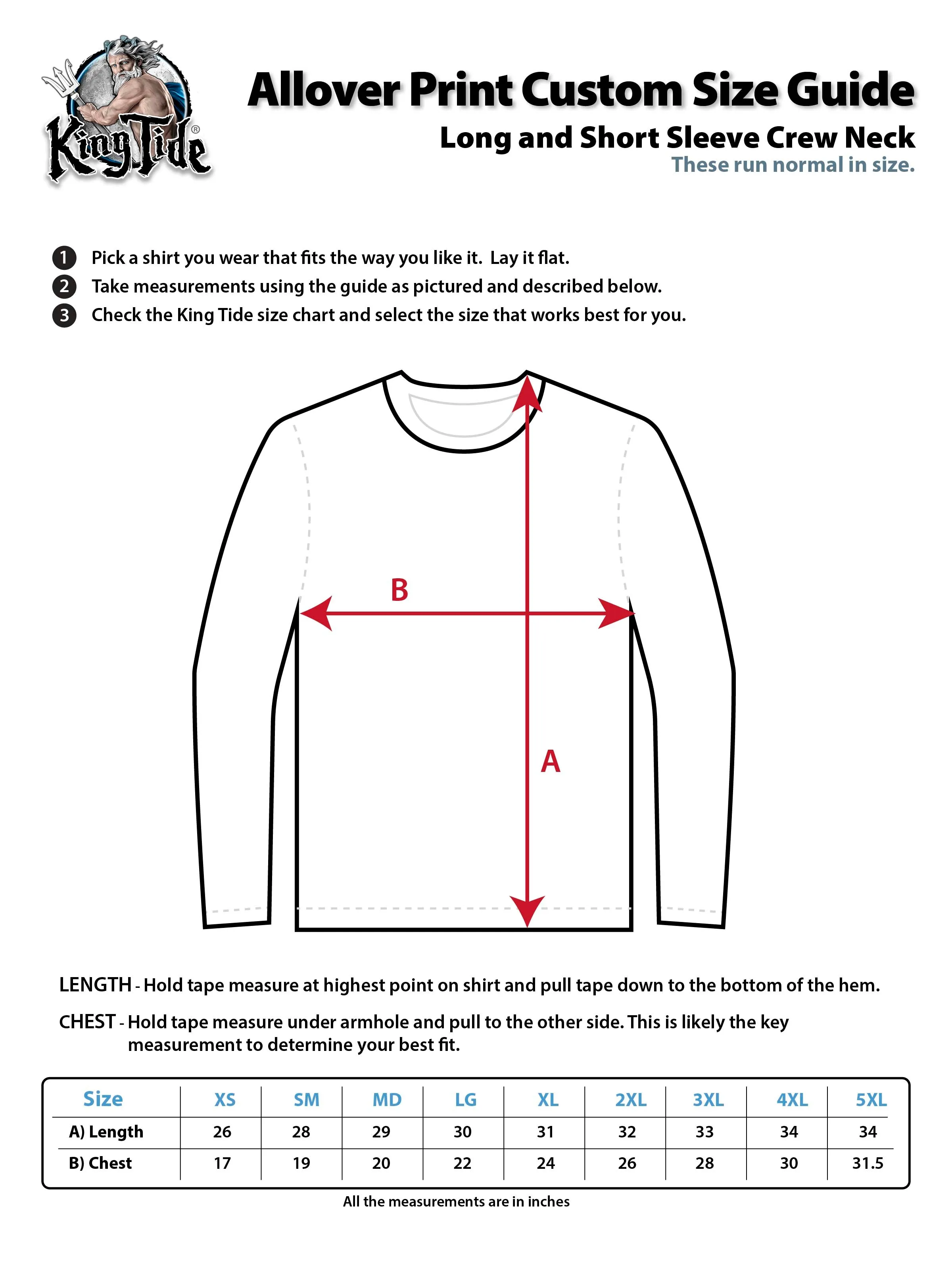 New Smyrna, FL / King Tide Allover Chart Shirt