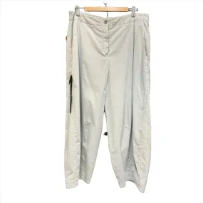 Pale grey needlecord tulip pant