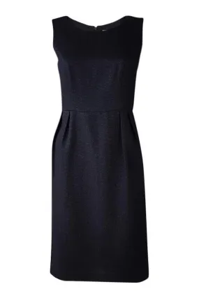 PURE COLLECTION Tulip Black Sleeveless Shift Dress (UK 8)