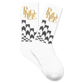 Racing Sock - White/Black