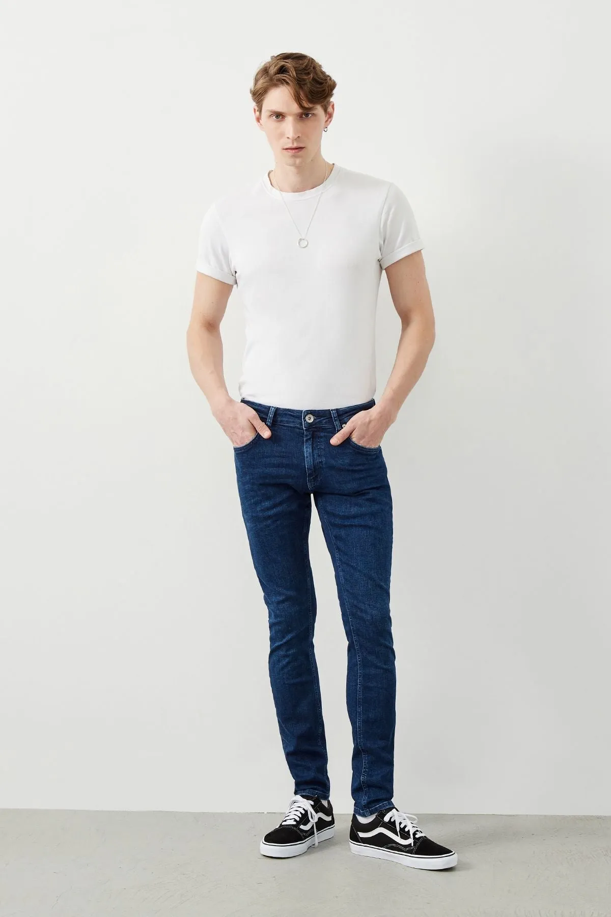 Rem Slim Tapered Fit Dark Blue Men’s Jeans