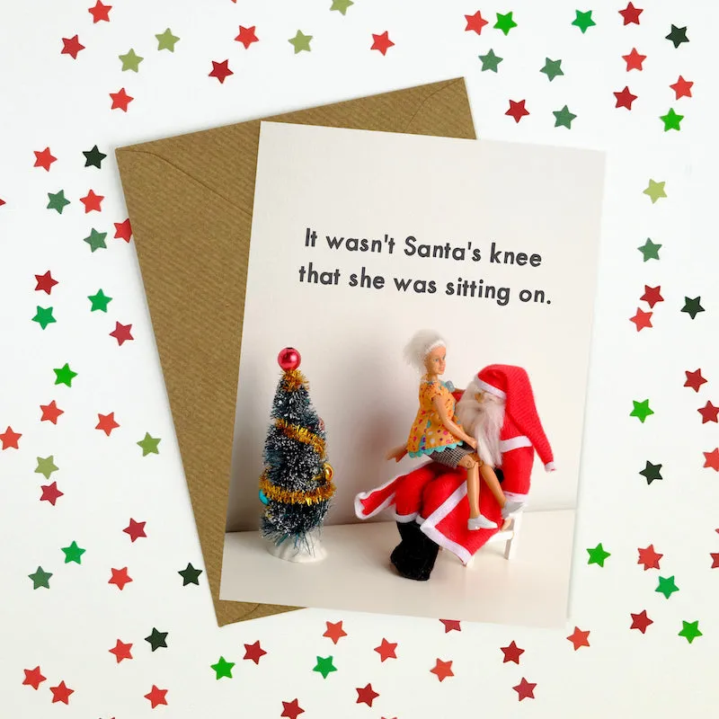  Santa's Knee  Greeting Card