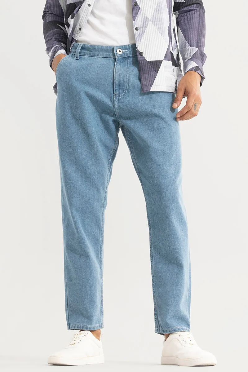 ShadowTwill Sky Blue Baggy Jeans