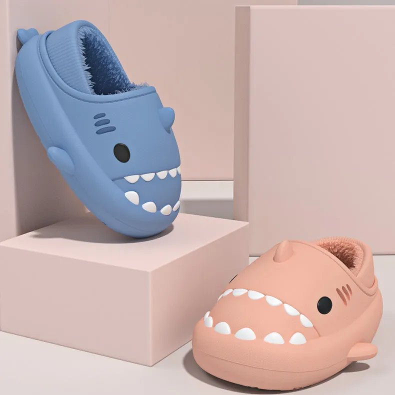 Sharkicks Basic - Winter Kids Heel-covered Shark Slippers