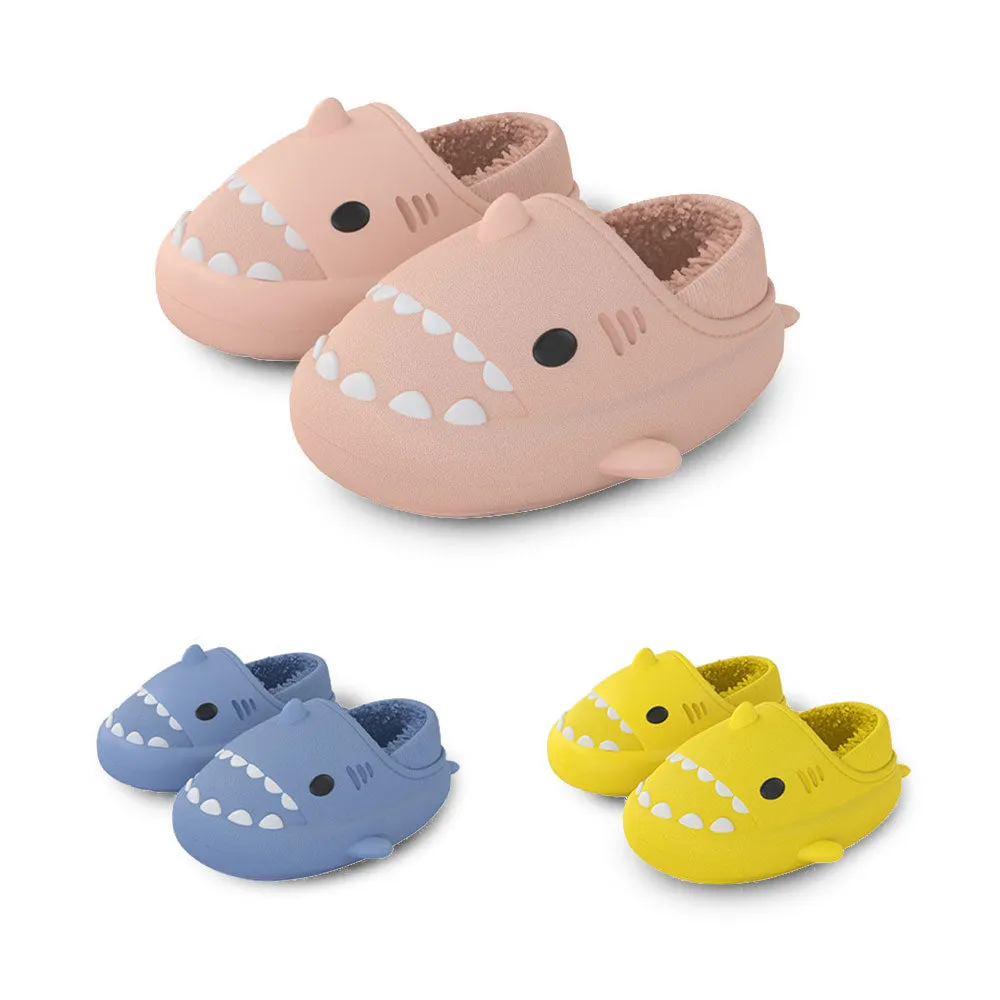 Sharkicks Basic - Winter Kids Heel-covered Shark Slippers