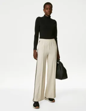 Side Stripe Wide Leg Trousers