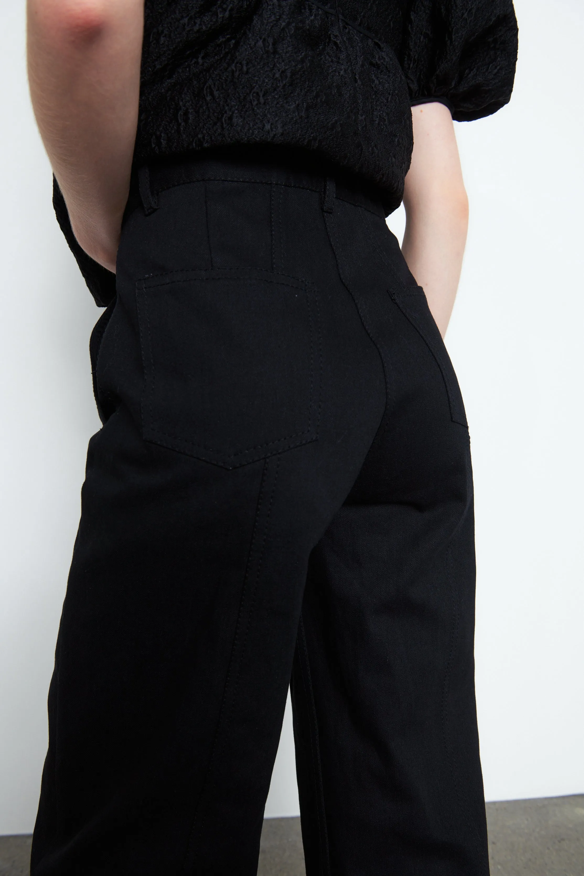 SIXTA | TROUSERS DENIM BLACK