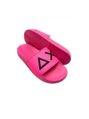 Slippers Logo - Fuxia Fluo