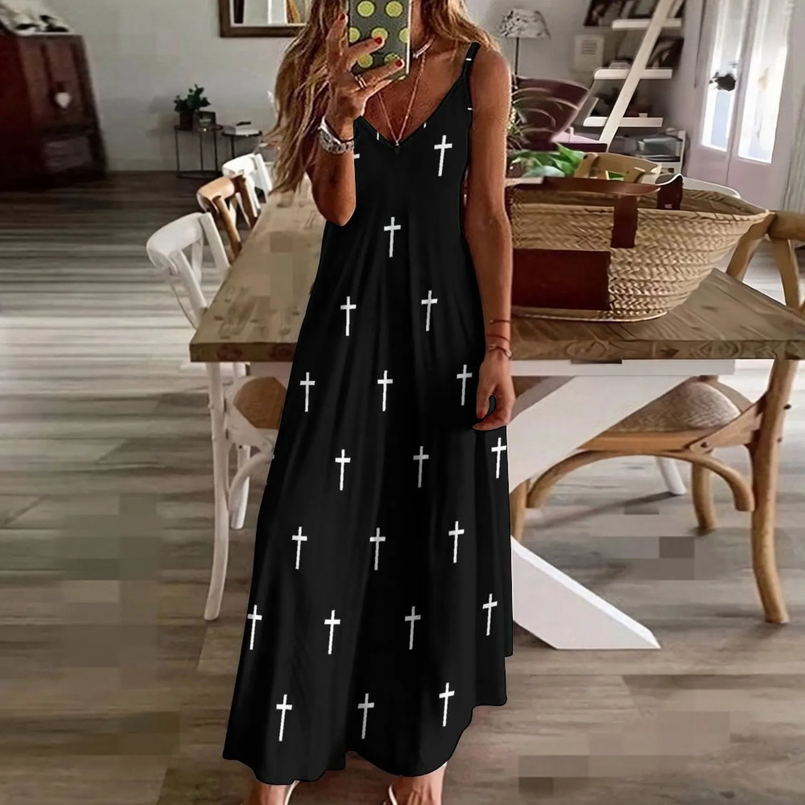 Spaghetti Strap Ankle-Length Dress Long dress